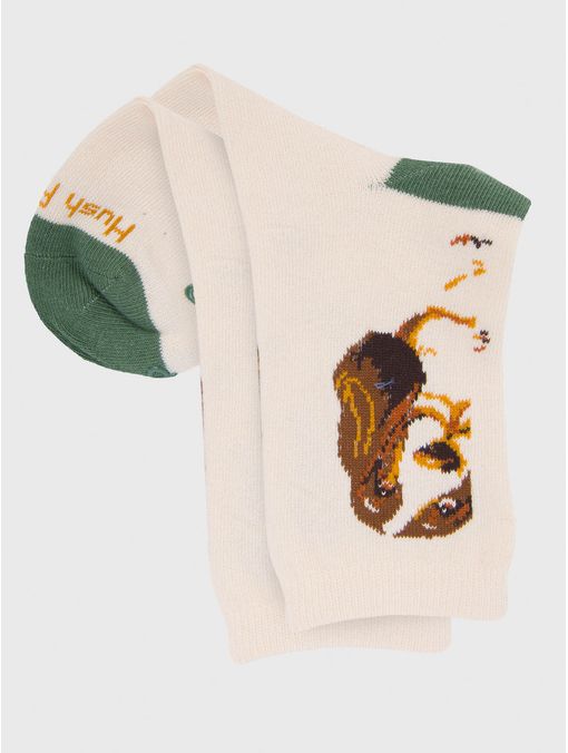 Calcetin Algodón Niño C Bigbasset Beige/Crudo Hush Puppies