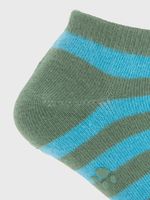 Calcetin Algodón Niño Ped Stripe Verde Hush Puppies