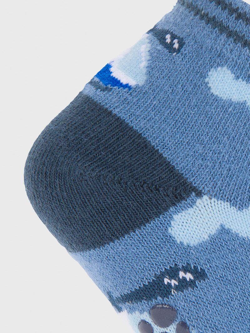 Calcetin Algodón Niño Ped Helicopter Azul Hush Puppies