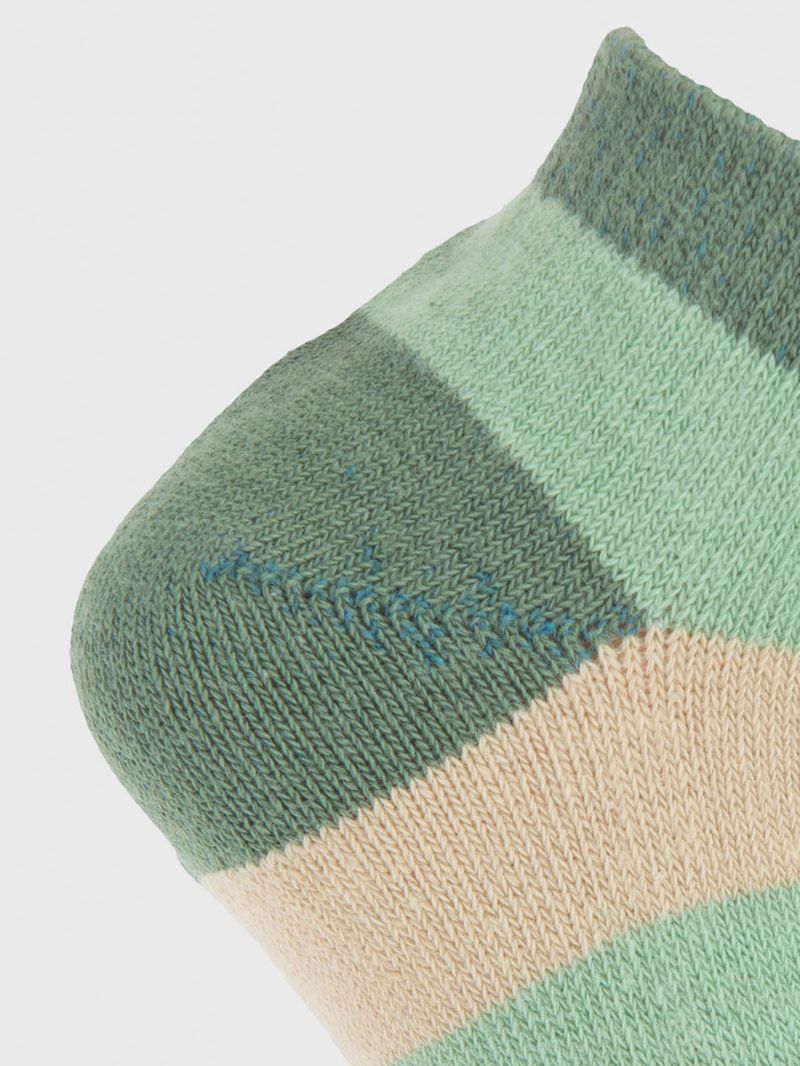 Calcetin Algodón Niño Ped Block Verde Hush Puppies