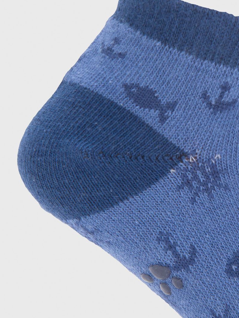 Calcetin Algodón Niño Ped Anchor Azul Hush Puppies