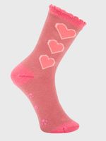 Calcetin Algodón Niña C St Heart Rosado Hush Puppies