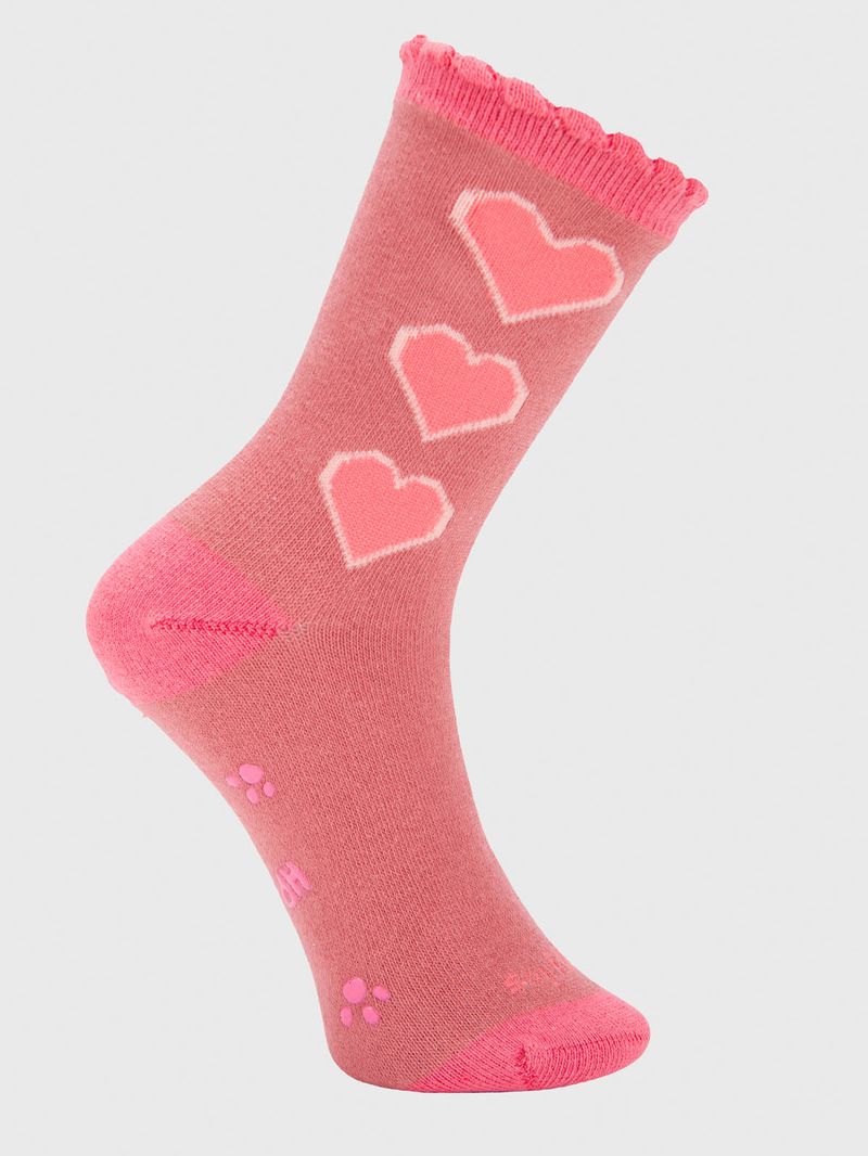 Calcetin Algodón Niña C St Heart Rosado Hush Puppies