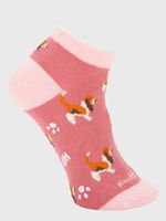 Calcetin Algodón Niña Ped Basset Rosado Hush Puppies