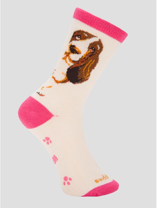 Calcetin Algodón Niña C St Bigbasset Beige/Crudo Hush Puppies