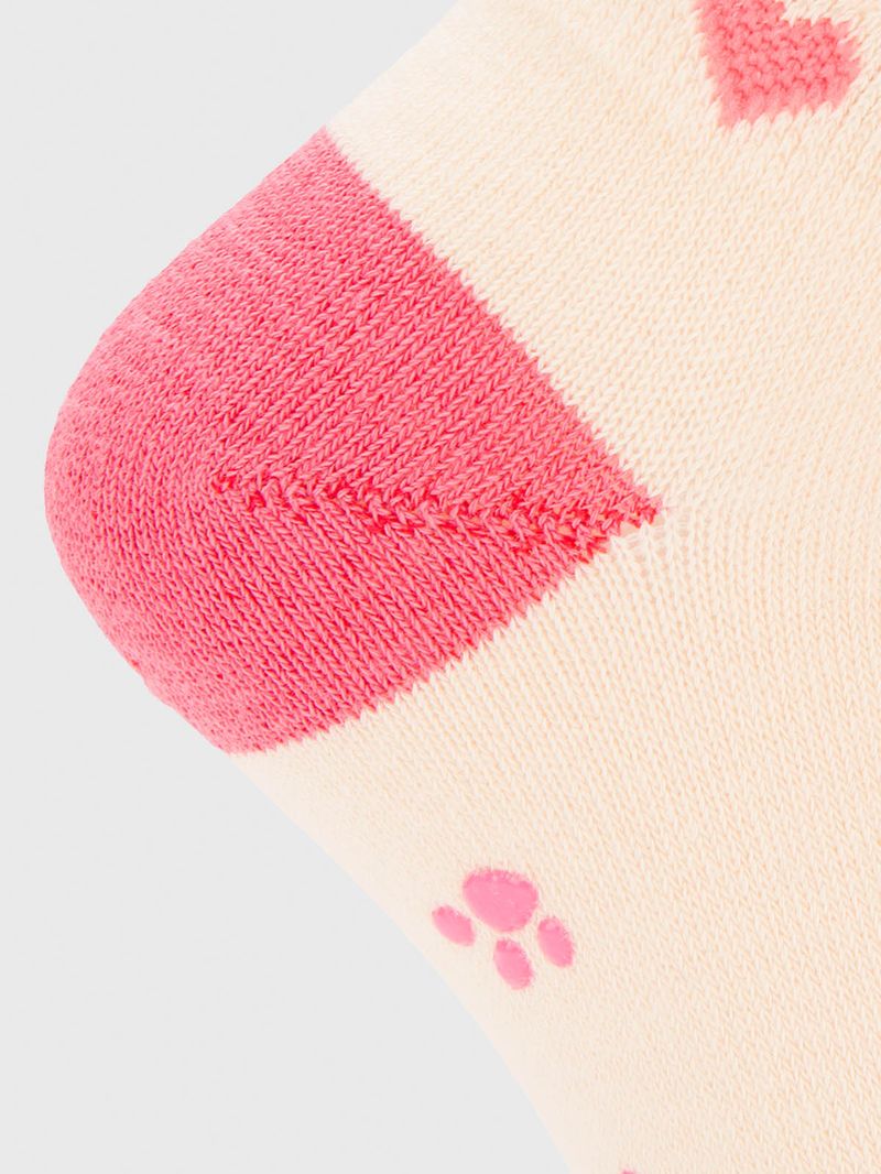 Calcetin Algodón Niña Ped St Hearty Beige/Crudo Hush Puppies