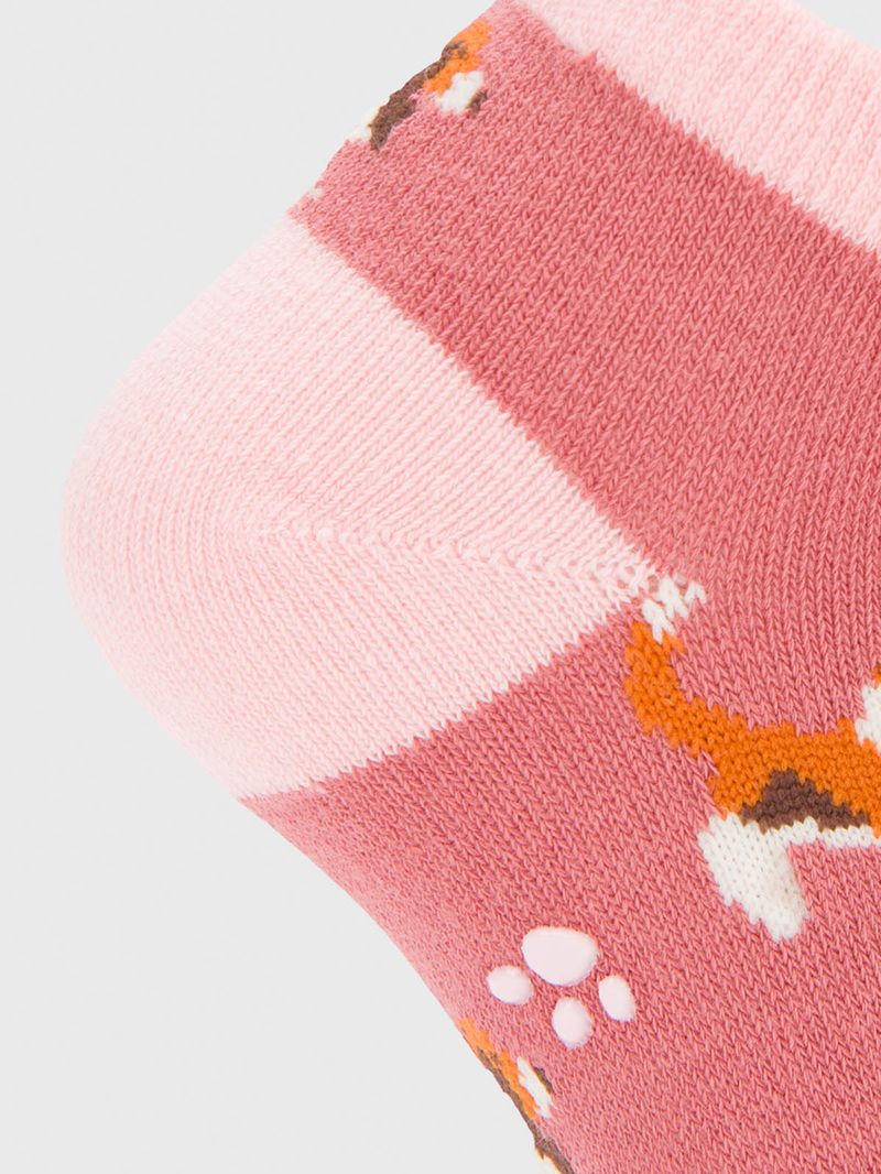 Calcetin Algodón Niña Ped Basset Rosado Hush Puppies