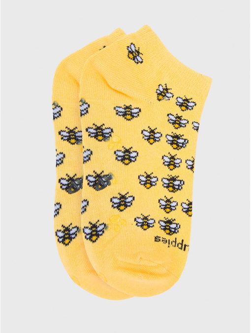 Calcetin Algodón Niña Ped Bees Amarillo Hush Puppies