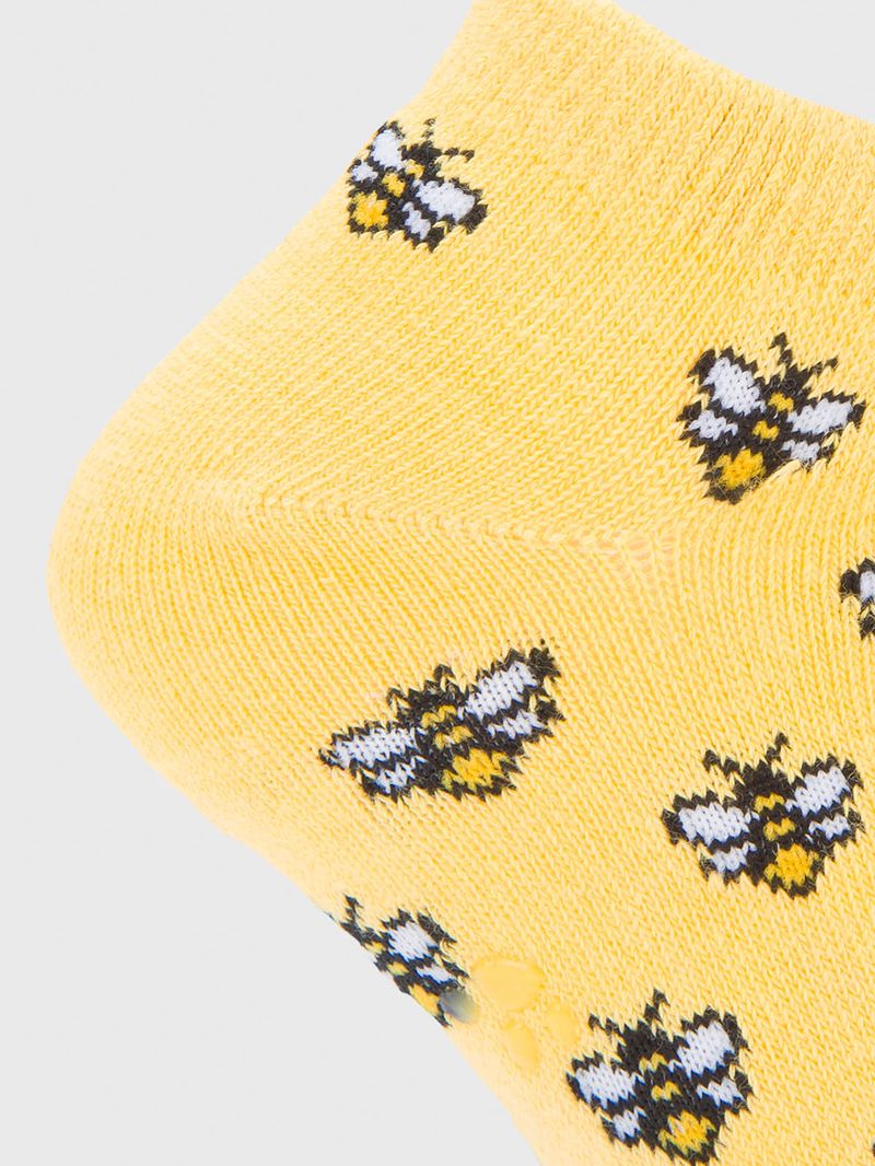 Calcetin Algodón Niña Ped Bees Amarillo Hush Puppies