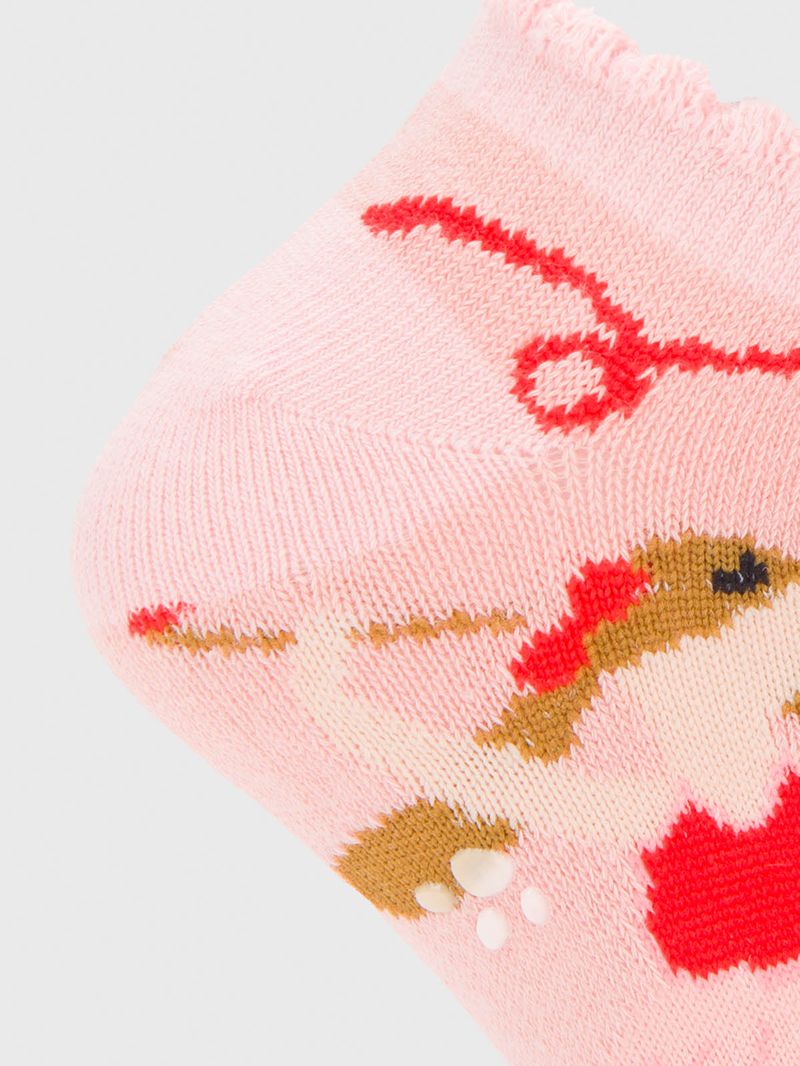 Calcetin Algodón Niña Ped St Dance Rosado Hush Puppies