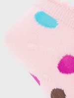 Calcetin Algodón Niña Ped St Circle Rosado Hush Puppies